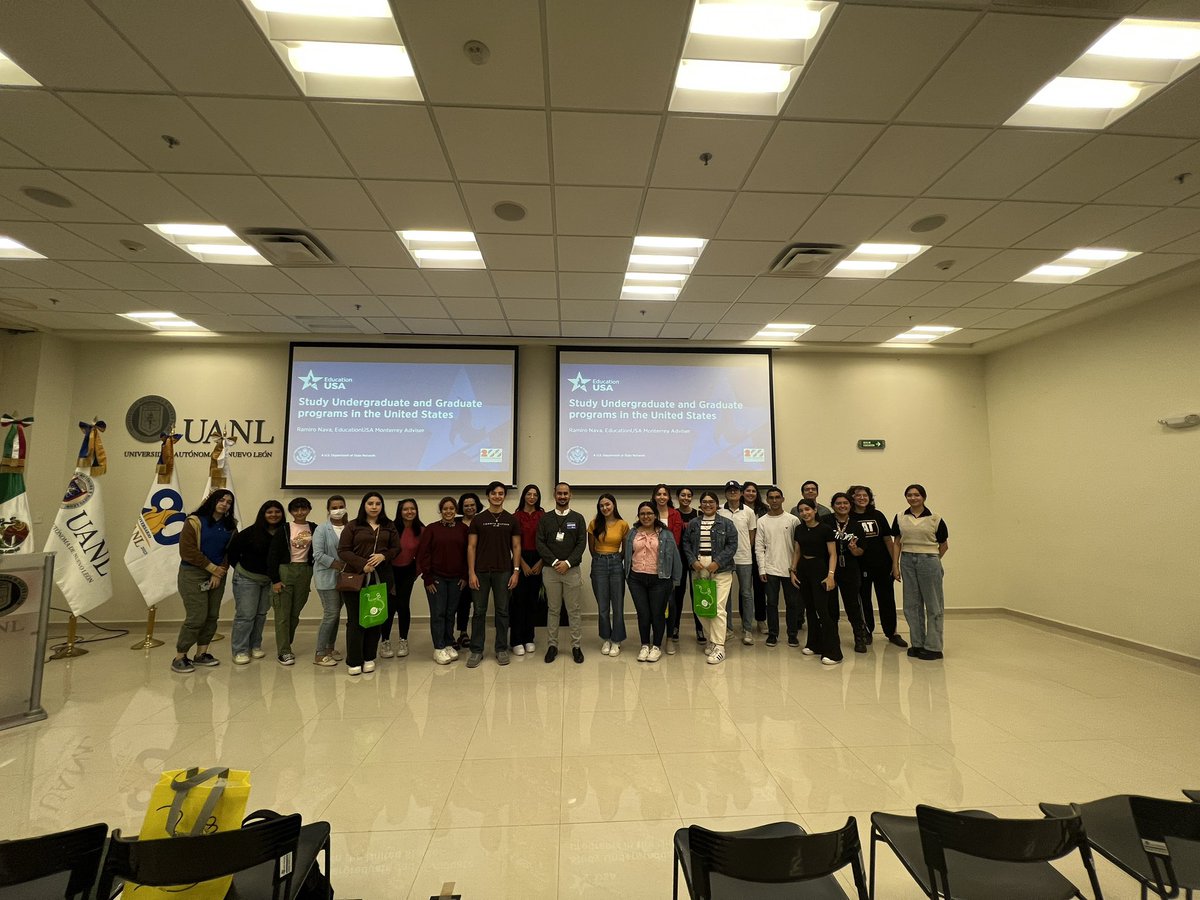 EducationUSAMty's tweet photo. EducationUSA Monterrey agradece a la Universidad Autonoma de Nuevo Leon y al  Centro De Internacionalización @uanl por la invitación a la 10ª Feria de Programas Internacionales. Es un honor conocer a su comunidad y compartir ideas sobre la educación en Estados Unidos. Esperamos seguir colaborando en futuros eventos. ¡Gracias, UANL!