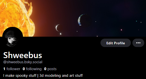 Shweebus's tweet image. hi i made a bluesky account ok bye