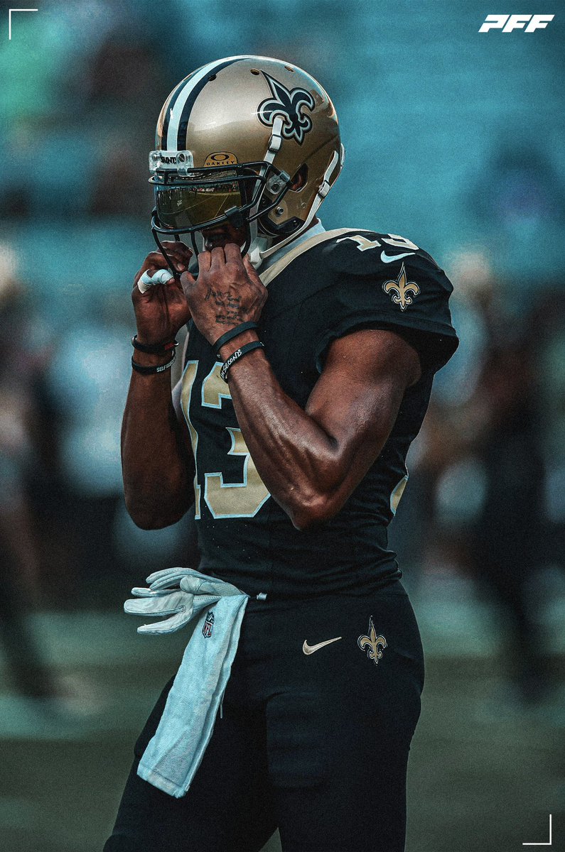 PFF_Fantasy's tweet image. Calvin Ridley &amp;amp; Michael Thomas combined stats at halftime: 

🥶 0 receptions 
🥶 0 yards