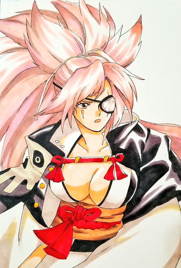 _Harleequeen's tweet photo. Day 18 🎮 Baiken from Guilty Gear! https://t.co/vGD3SnbXsV