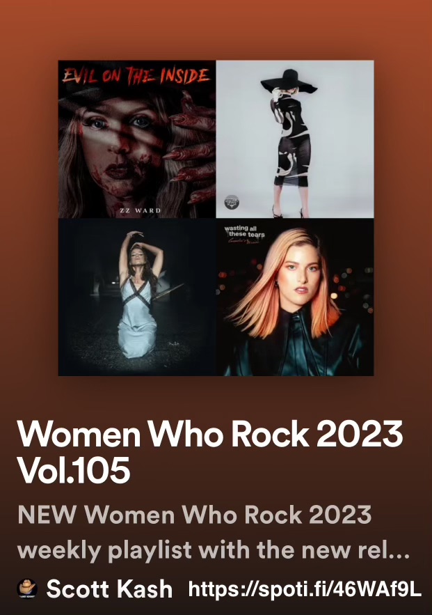 Scott Kash (@scottkash88) on Twitter photo NEW #WomenWhoRock playlist with new releases by
<a href="/mskaraconnolly/">Kara Connolly</a>
<a href="/RaquelAurilia/">Raquel Aurilia</a>
<a href="/cassidyparisj/">cassidyparisofficial</a>
<a href="/IAmJimenaArroyo/">Jimena Arroyo</a>
<a href="/joshawtaylor/">Joanne Shaw Taylor</a>
<a href="/LaurenAndersonM/">Lauren Anderson</a>
@thesarahfaith
<a href="/LyssaCoulter/">Lyssa Coulter</a>
+MORE
#Spotify
spoti.fi/46WAf9L
#NewMusic2023 #MultiGenre <a href="/Know_Know44/">KNOW-KNOW44 KNOWER OF KNOWLEDGE</a> @rt_tsb NEW #WomenWhoRock playlist with new releases by
<a href="/mskaraconnolly/">Kara Connolly</a>
<a href="/RaquelAurilia/">Raquel Aurilia</a>
<a href="/cassidyparisj/">cassidyparisofficial</a>
<a href="/IAmJimenaArroyo/">Jimena Arroyo</a>
<a href="/joshawtaylor/">Joanne Shaw Taylor</a>
<a href="/LaurenAndersonM/">Lauren Anderson</a>
@thesarahfaith
<a href="/LyssaCoulter/">Lyssa Coulter</a>
+MORE
#Spotify
spoti.fi/46WAf9L
#NewMusic2023 #MultiGenre <a href="/Know_Know44/">KNOW-KNOW44 KNOWER OF KNOWLEDGE</a> @rt_tsb