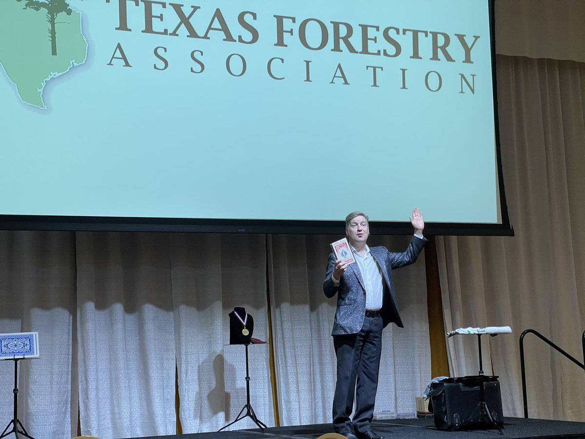 What a great evening at tonight’s <a href="/texasforestry/">Texas Forestry Assoc</a> association President’s banquet! Andy Flack is our 2024 Outstanding Tree Farmer of the year! James Edelen is our 2023 Ed Wagoner Leadership award recipient! And what an incredible performance to end the night from Curt Miller the