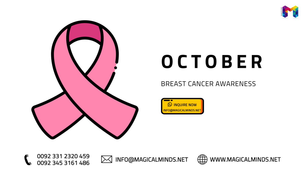 MagicalMindsPk's tweet photo. At @MagicalMindspk we're painting the digital world pink to stand with those affected by breast cancer. Join us in spreading hope, knowledge, and support. Together, we're stronger.  #BreastCancerAwareness #Pinktober #SupportHope #ThinkPink #StrengthInPink #MagicalMinds https://t.co/v7oZ4IKnBm