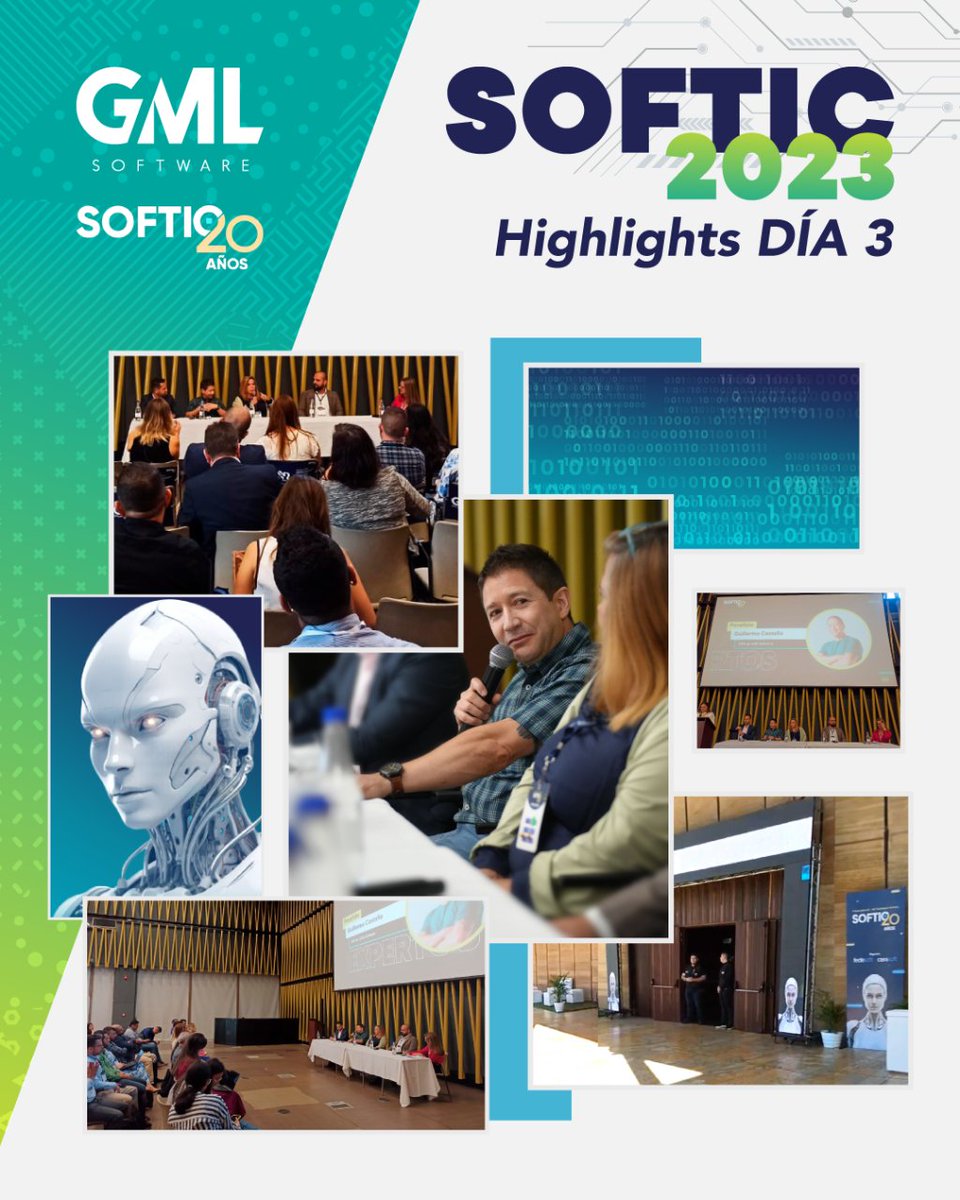 gmloficial's tweet image. HIGHLIGHTS DÍA 3 en #Softic2023 @fedesoft  🌐✨

#GMLSoftware #TransformaciónDigital #Networking #InnovaciónTecnológica #InnovaciónTIC