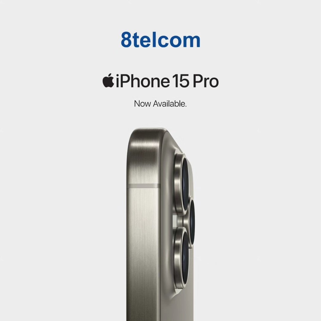 8telcomInc's tweet photo. New camera. New design. Newphoria.

iPhone 15 | iPhone 15 Pro is here.

Visit any 8telcom stores today!

#8telcom https://t.co/QXca3eWDET