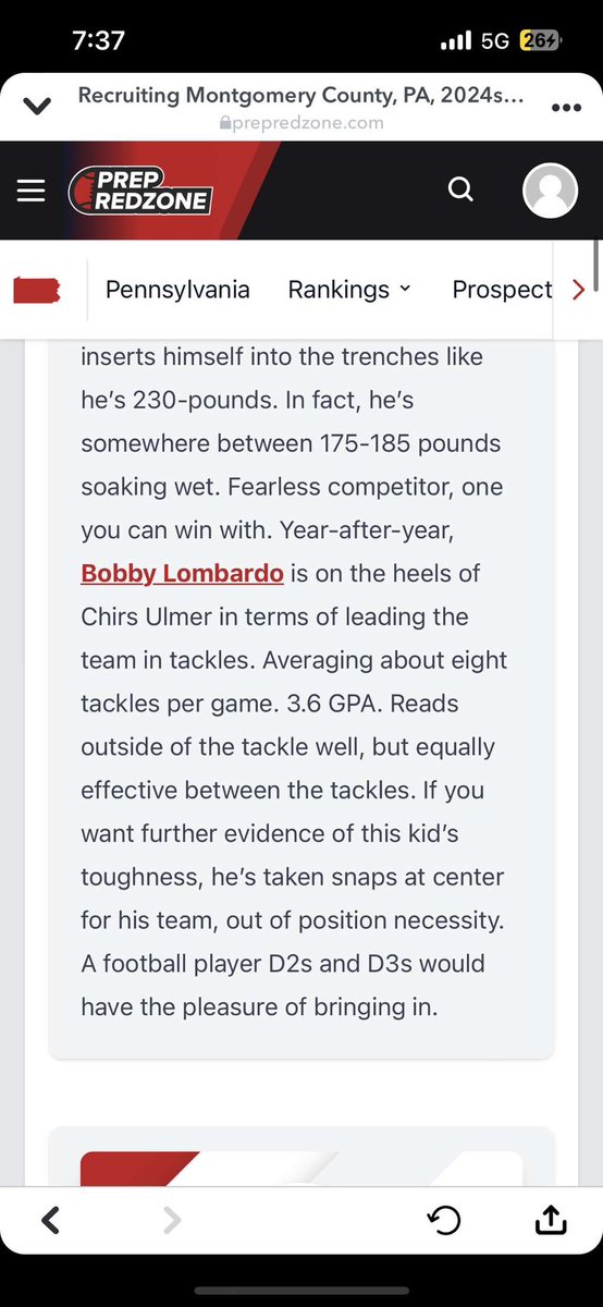 bobbylombardo20's tweet photo. Thanks @PRZPAvic and @PrepRedzonePA  for the write up! https://t.co/NGPGr5ru79