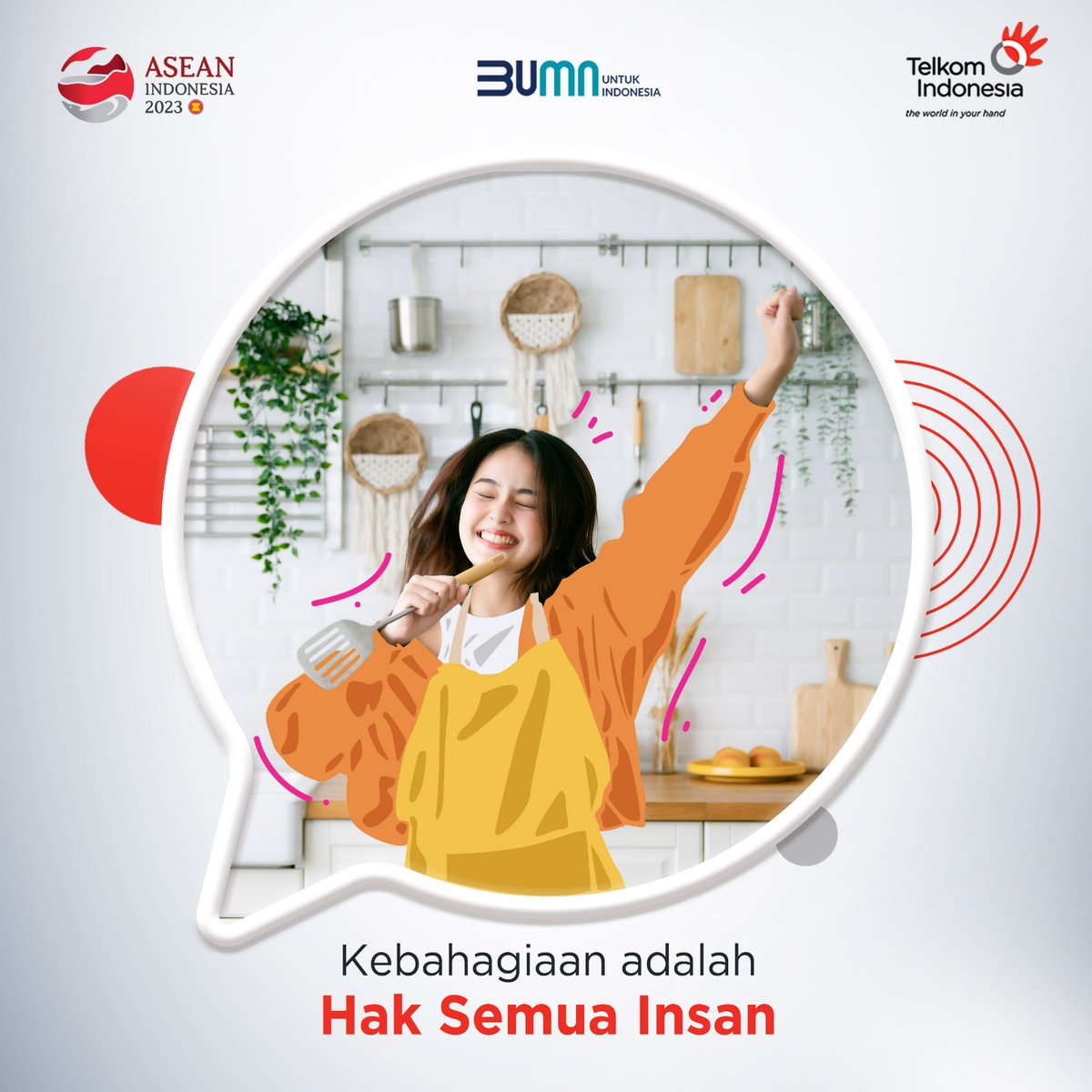 TelkomIndonesia's tweet photo. Orang yang paling bertanggung jawab membuat bahagia adalah diri sendiri.

Jangan lupa ya, retweet semua postingan @TelkomIndonesia karena ada pulsa senilai Rp50.000 untuk 2 orang beruntung setiap harinya. https://t.co/0MfWtQPvKM