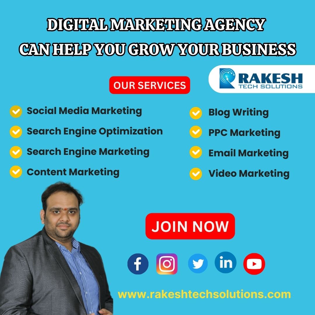 rakeshtechs's tweet image. Digital Marketing Agency Can Help You Grow Your Business
rakeshtechsolutions.com
#rakeshtechsolutions #digitalrakesh #digitalmarketing