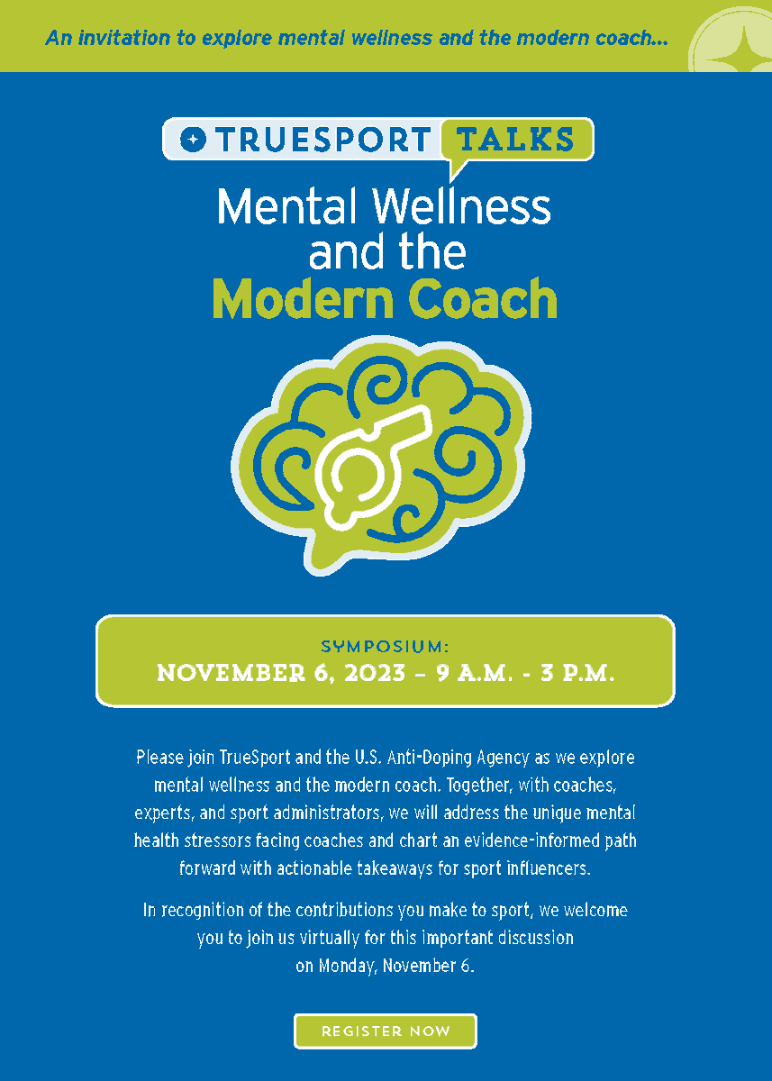 𝙃𝙚𝙮 𝙘𝙤𝙖𝙘𝙝𝙚𝙨 — The upcoming <a href="/TrueSport/">TrueSport</a> Talk is just over two weeks away! Register now ⤵️

🗓️ November 6
📍 Virtual &amp; 𝙁𝙍𝙀𝙀
📝 bit.ly/3GD3UIC