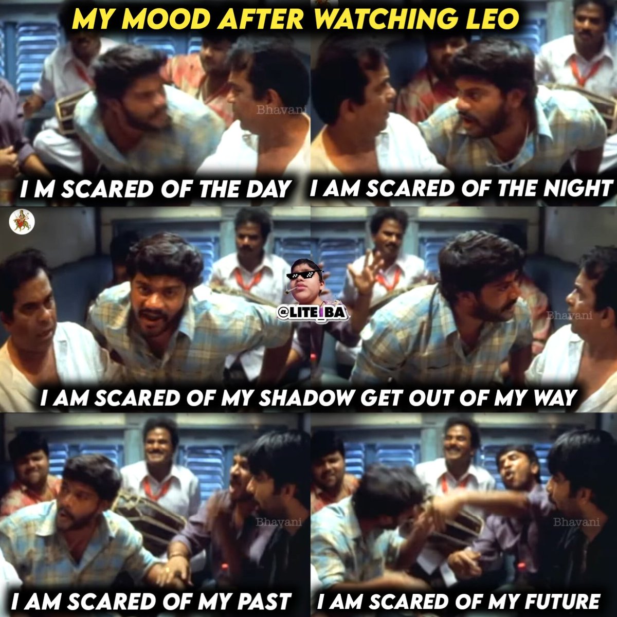 harshaliteba's tweet photo. My current mood after watching leo 😍 #LeoMovie #Anirudh https://t.co/JGMfsa0ZUT