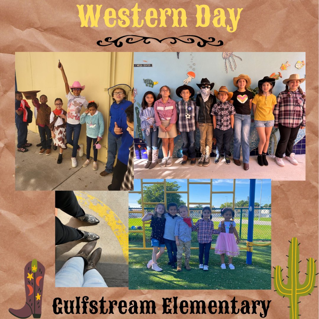 GulfstreamES's tweet photo. Howdy partners, today was @UnitedWayMiami Western Day! 🤠#GulfstreamES @MDCPS @MDCPSSouth @SuptDotres https://t.co/0PoFnaHYq4