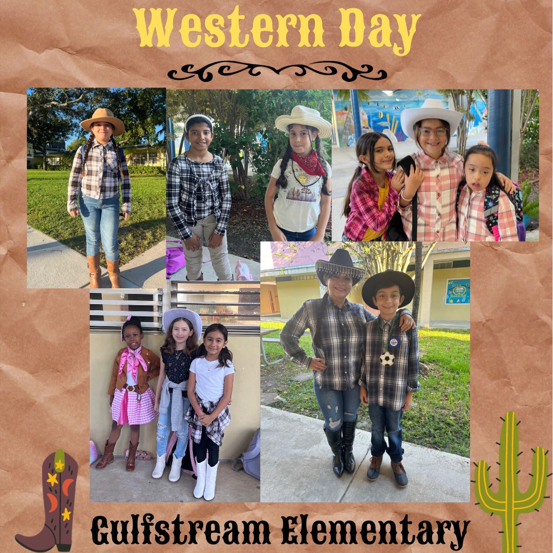 GulfstreamES's tweet photo. Howdy partners, today was @UnitedWayMiami Western Day! 🤠#GulfstreamES @MDCPS @MDCPSSouth @SuptDotres https://t.co/0PoFnaHYq4