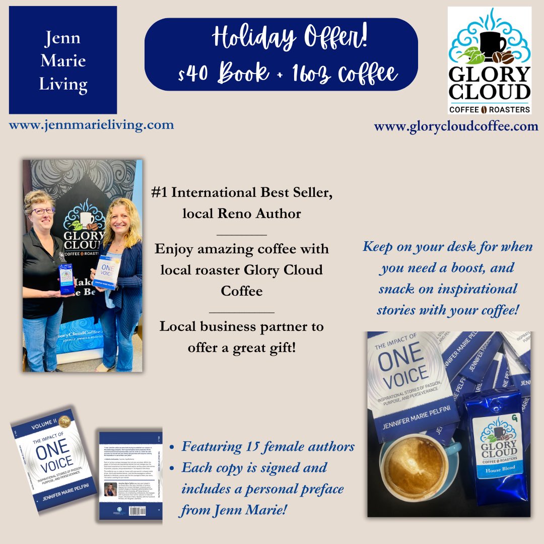 jmpelfini's tweet photo. Whooo hoo! I LOVE a great partnership how about you? Got a great gift solution just in time for the season! Purchase at  https://t.co/RYsCVFl803 This is a perfect combination= inspiration and a boost! @GloryCloudCoffe https://t.co/xQJm9Qx5Tz