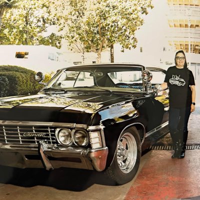 #NewProfilePic for those who don’t know, I’m the face of <a href="/DarkFeatherEnt1/">Dark Feather Enterprises</a>. I’m pictured with my Impala, Dean at #SPNATL.  Photo credit <a href="/chrisschmelke/">Chris Schmelke</a>