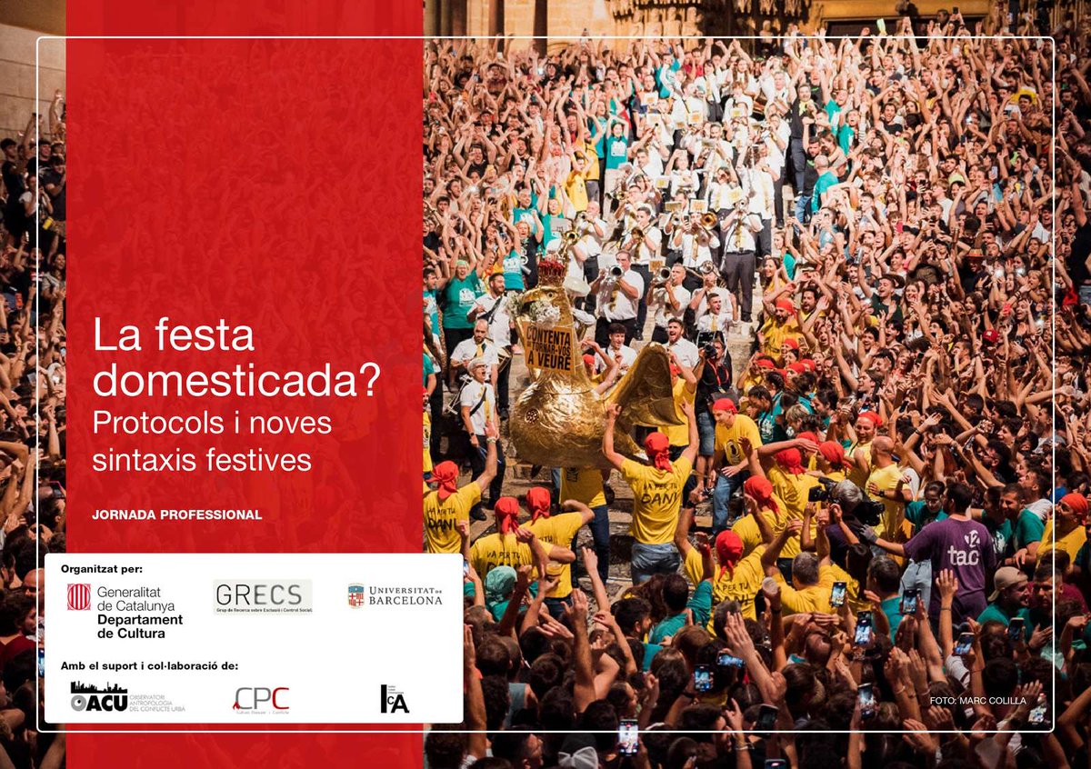 Fortpienc1's tweet photo. Dijous, 26 matí, al Campus Raval de la UB discutirem sobre els protocols festius. Iniciativa de la Direcció General de Cultura Popular i @cpc_ica. Aquí teniu el programa i per apuntar-vos. https://t.co/VsQB0jLIiA
@cultpopular_cat @cpc_ica  @AntropologiaCat  @oriol_cendra https://t.co/guM0Fy88o7