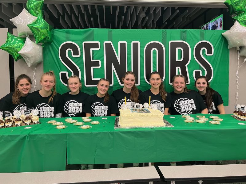 Tonight, we got to celebrate these amazing 8️⃣ Seniors! We are all so proud of their years of hard work &amp; dedication that got them to this moment. Our regular season is complete, but let’s make the very most of this postseason ahead &amp; make it one to remember! 🫶🏼#thenextchapter