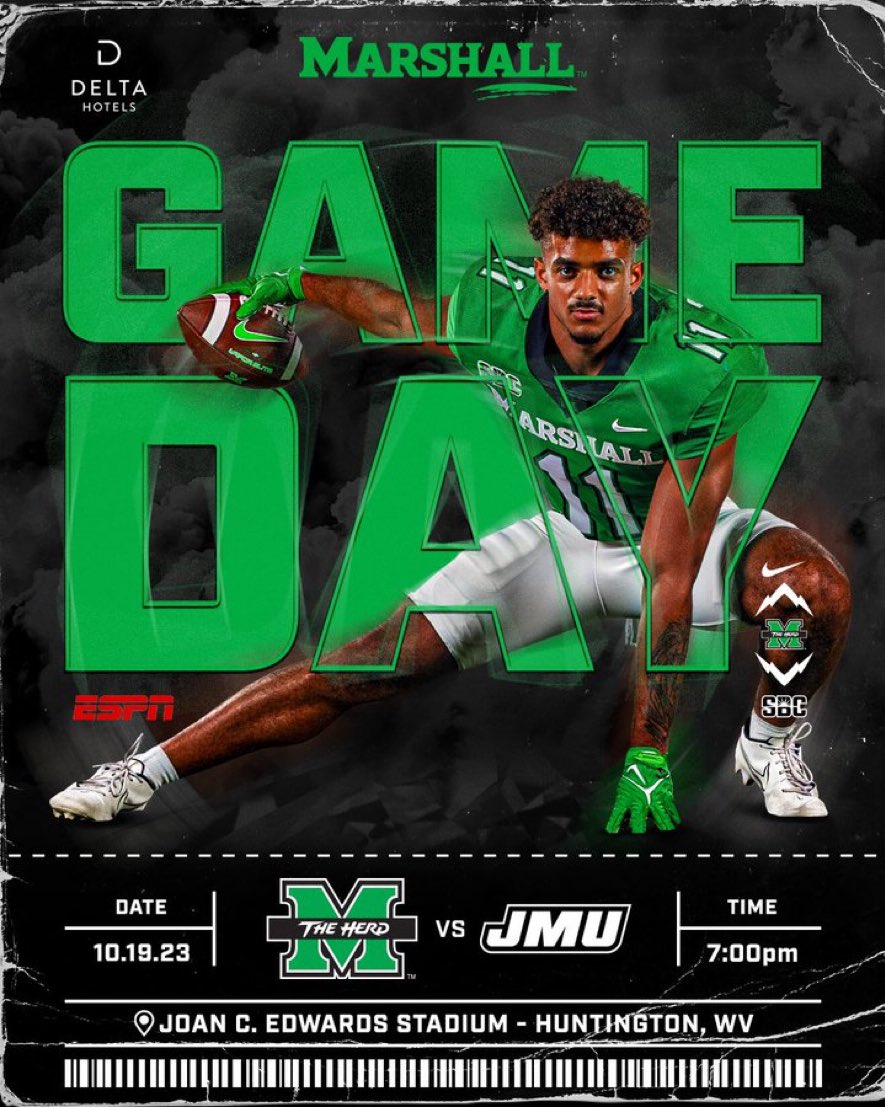 tarrt's tweet photo. Scary moment right now in The Joan for @HerdFB . Prayers going up for J.J. Roberts https://t.co/Yh2tn7jwOy