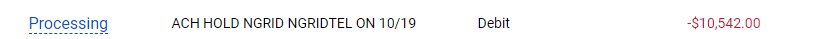 _jkzod's tweet image. Received @nationalgridus bill in mail but couldn&apos;t pay online as it shows finalized account. Called customer care the rep said it is not finalized and took routing num and made payment over call. Now facing $10K hold on account.  #PaymentIssue #NationalGrid #CustomerServiceHelp