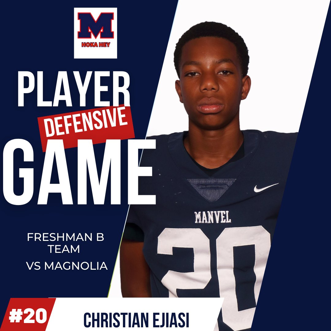 HOKA HEY!
<a href="/CoachKirkMartin/">Kirk Martin</a>
<a href="/HokaHeyBooster/">Manvel Ath Booster Club 🏈🏐🏀⚾️🥎⚽️⛳🏊‍♂️🏋️🏃‍🏃</a>
<a href="/ManvelHS/">Manvel High School</a>
<a href="/HokaHeyAP/">HokaHeyAthleticPerformamce</a>
#BeDifferent #RecruitManvel #Family