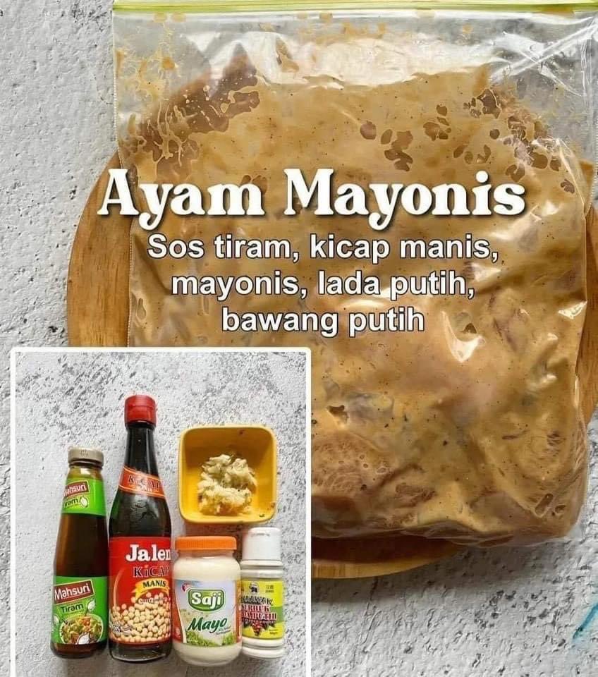 MalaysianFoods's tweet photo. 5 Resipi Perapan Ayam Airfryer 😋😋😋

Apa yg perlu dibuat cuma campur semua bahan² dan lumurkan pada ayam. Perap sekejap dan boleh terus bakar dalam airfryer. Nak jadikan stock pun boleh, lumur ayam siap² dan simpan dalam bekas tertutup atau ziplock, kemudian simpan dalam freezer. Bila nak masak boleh keluarkan kechiller dulu sehingga ayam lembut dan sedia untuk dibakar. 

Mudah kan 😍