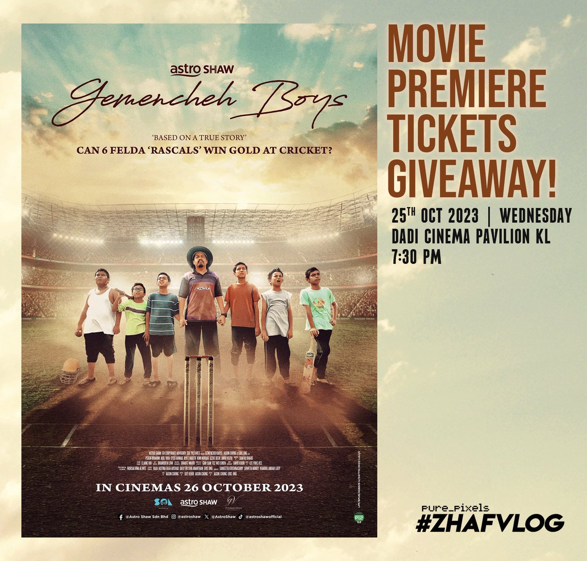 MEGA FANS SCREENING Filem GEMENCHEH BOYS! forms.gle/qWfQZvTtenDfdM… #GemenchehBoys #NoRetreatNoSurrender #AstroShaw #MulutPuakaPremiere #ZHAFVLOG