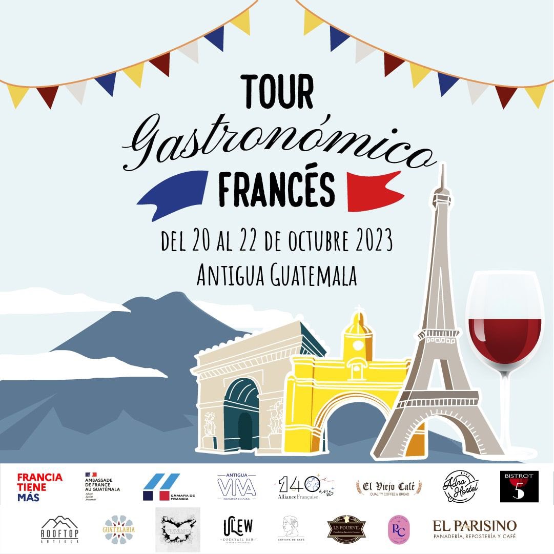 CCIFGT's tweet photo. El viernes 20 de octubre inicia el Tour Gastronómico francés en la Antigua Guatemala🇫🇷

Más información en nuestra página de IG y Facebook: @camaradefrancia https://t.co/gWfnOHo7b6