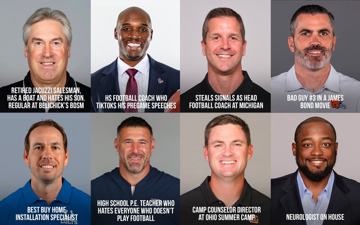 What NFL coaches would be doing if they weren’t NFL coaches… 

(<a href="/Morning_Blitz/">Morning Blitz</a>)