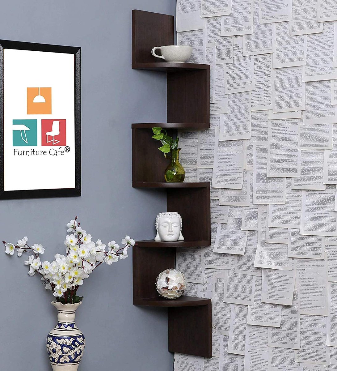 Furniture Cafe Wooden Wall Shelves | Corner Hanging Shelf for Living Room Stylish | Zig Zag Home Decor Floating Display Rack Storage Organizer Unique Design.

amzn.to/401wbmc

#furniturecafe #AmazonDeals