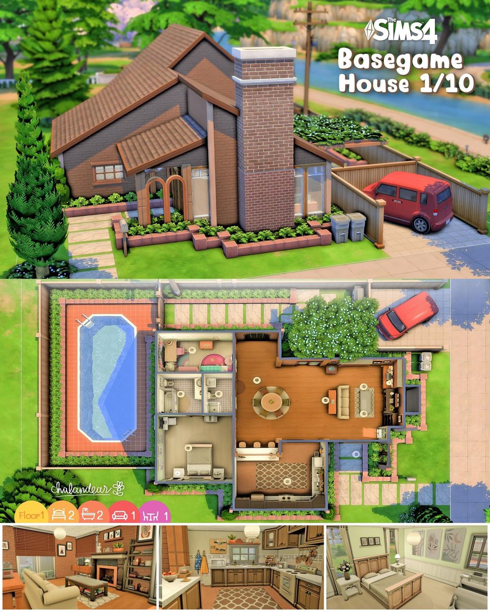 Chalandear's tweet photo. ⭐️Welcome to 10 base game house projects⭐️
🏡Basegame House 1/10 (nocc)
📦Lots 30x20
🛏️2 🚽2
🌁Willow creek
🌻EA ID : Chalandear
😎Base Game Only
#Thesims #Thesims4 #เดอะซิมส์4 #ShowUsYourBuilds #BaseGameHouse https://t.co/5CZAHYkz2N