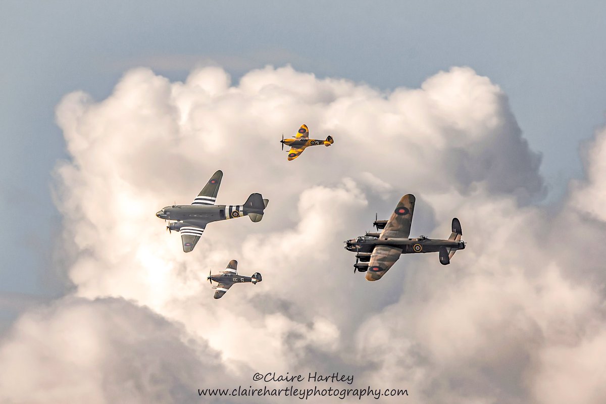 The BBMF against a cloudy backdrop