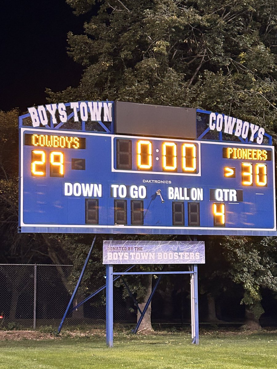 What a game! Still can’t believe what we were just a part of. Much respect for Boys Town, both teams fought to the very end. Finished the season the way wanted to and Proud to a Pioneer!
