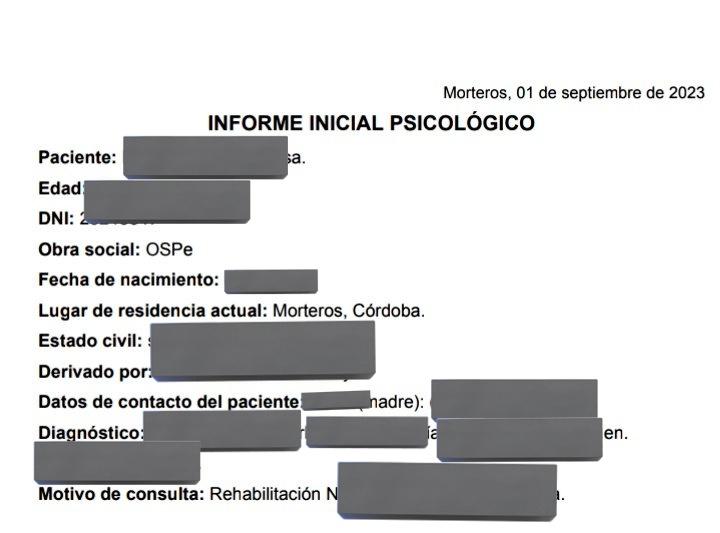 pato_lena's tweet photo. El informe tenía todos estos datos filiatorios, pero bueno, sin el segundo nombre no podemos hacer nada. Nos excede 😐 es muy grave que un auditor random demore 2 meses el inicio de un tratamiento por un SEGUNDO NOMBRE. DENME MAYÚSCULAS MAS GRANDES. https://t.co/vwC8VqRkRP