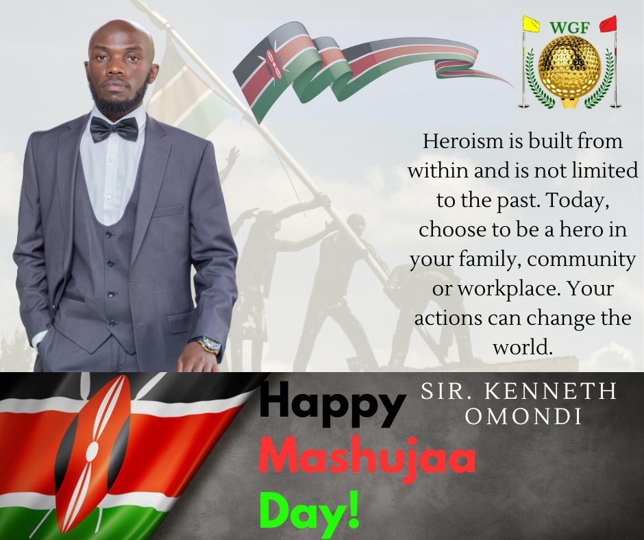 As we honor our heroes on this #mashujaaday2023, take a moment to contemplate the hero that resides within each of us. Let's all work towards creating a positive  impact on people's lives and the world ay large.

#MashujaaDay
#Kenya #KenyaMTRS
#جازان_الان
#KenyansHaveCriedEnough