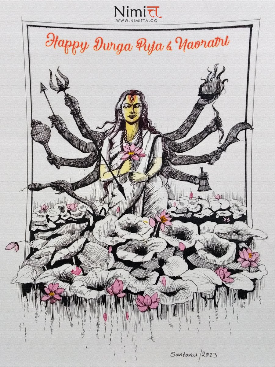 nimittaFX's tweet photo. Wishing you and your family a blessed and Happy Navratri. May the Goddess Durga, remove all obstacles from your path and bless you with a prosperous and fulfilling life. 🙏 https://t.co/WXBLwTABdj