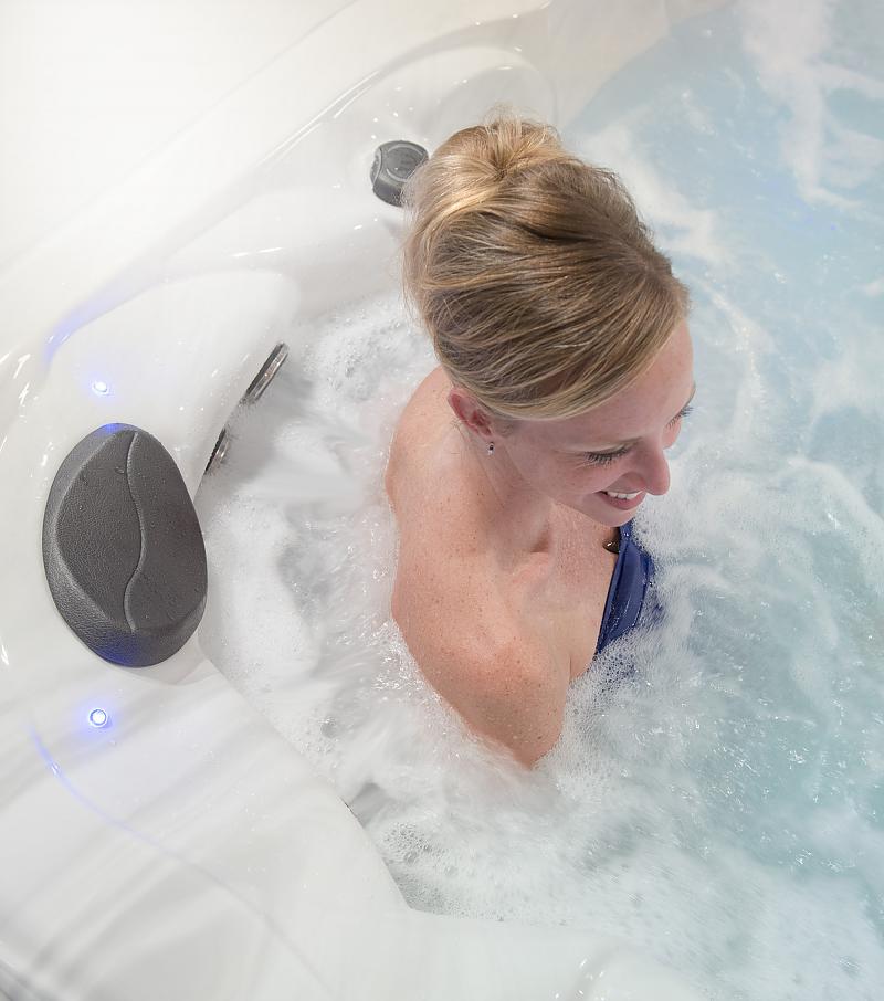 Looking for a way to relieve stress that doesn't add more stress to the day? A hot tub offers a place to unwind while you enjoy a custom massage.  bit.ly/30baOTf