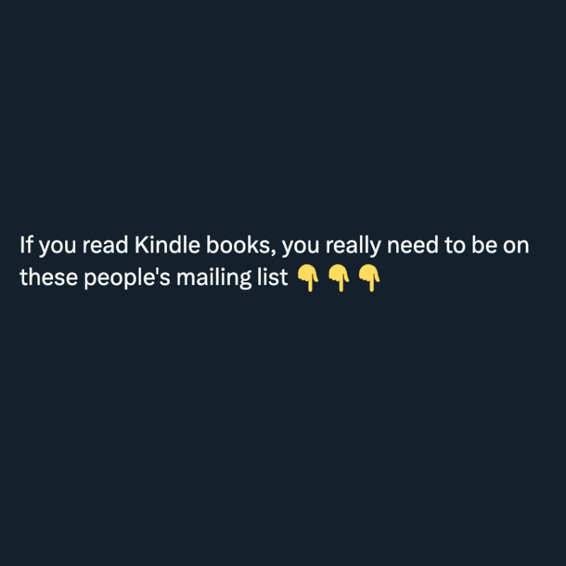 BookBub's tweet photo. Stop overpaying for ebooks. ✨