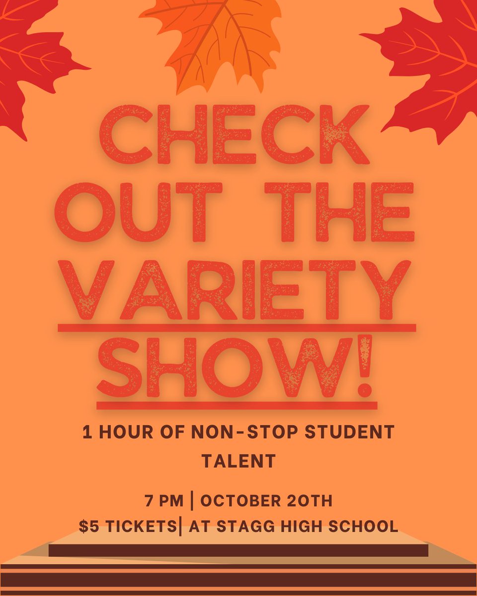 Come and show your support at Variety Show's closing night on Friday, October 20th!