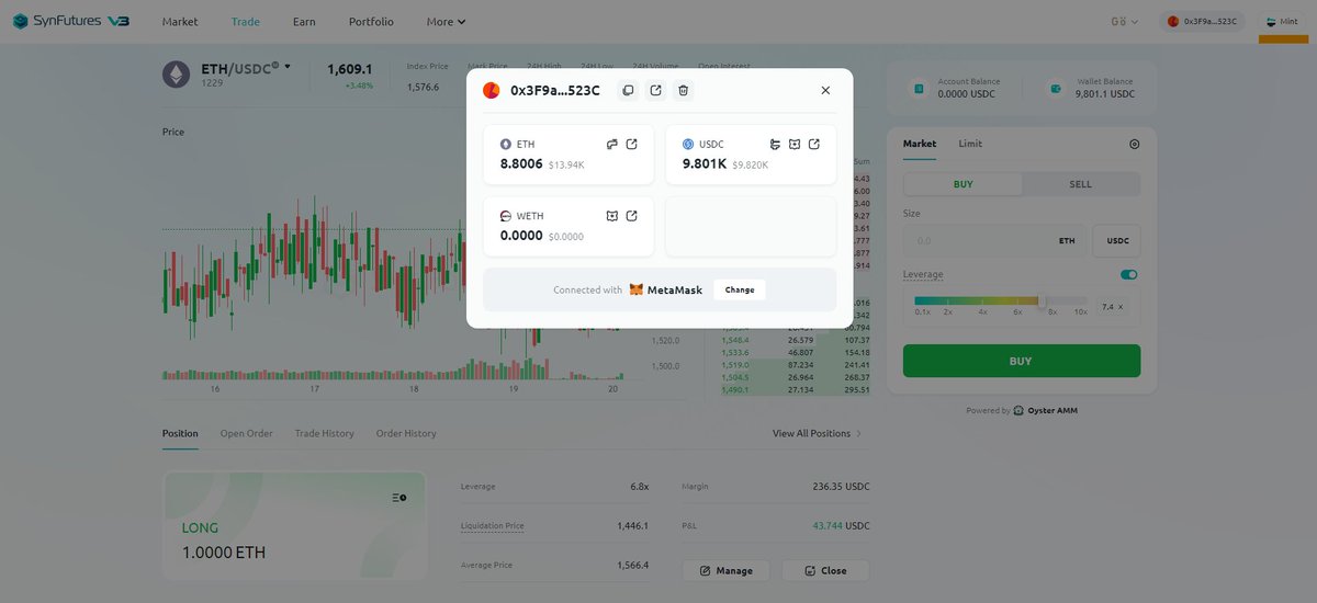 5phutcrypto_'s tweet photo. Tham gia testnet V3 của SynFuture - Dự án vừa raise được 22 triệu đô từ các quỹ lớn #5PC #SynFuture
Backer có nhiều quỹ lớn - Ae xem chi tiết ở dưới nhé
--------------------------------------------
Dự án đã mainnet V2 và hiện tại vừa ra mắt testnet V3 với 4 task đơn giản.
💠Ae làm xong là được duyệt luôn 👇
https://t.co/oqCUmUzX1B
👉https://t.co/v5w35z7UoF - Kết nối ví, chuyển qua Goerli testnet và làm 1 lệnh trade là xong
AE chọn mint (góc phải trên) để lấy token test nhé 👇
--------------------------------------------
Ngoài ra dự án đang chạy chương trình đại sứ
AE có thể join discord để nhận thêm thông tin ở raid mission channel nhé
👉https://t.co/gd5520Cc4W
Theo thông tin thì hiện tại dự án chưa có kế hoạch ra mắt token - Nhưng mà với nhiều vòng như vậy cùng sự đầu tư vào chiều sâu sản phẩm thì ad tin rằng dự án sẽ có token trong tương lai gần
Đừng quên ❤️ và follow 5PC để cập nhật các thông tin mới nhất từ thị trường