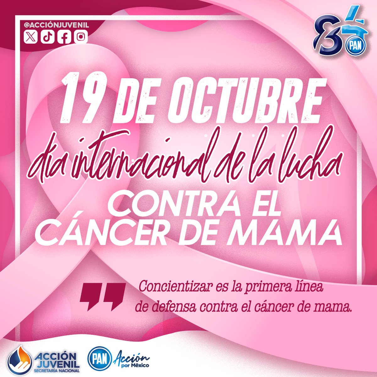 Nuestro respeto, cariño y admiración para quienes luchan y han luchado. 🎀

Prevenir es fundamental para mejorar el diagnóstico de supervivencia. 🙏🏻