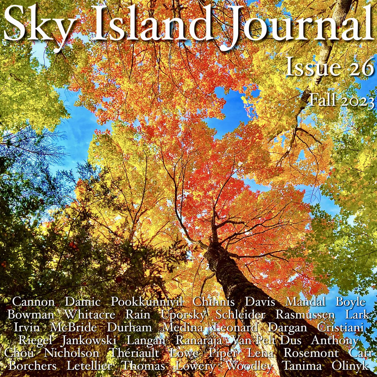 animabal's tweet image. Thrilled to have two #poems in the #FallIssue of @Sky1sland journal releasing tomorrow! The cover -- such a beauty!
skyislandjournal.com