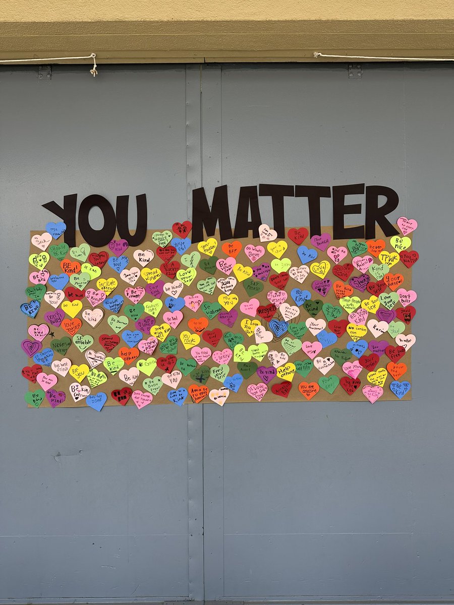 consejeramichel's tweet photo. Kindness wall for bullying prevention week! 🩵
@laderapalma @LaderaPalmaPTA @LHSchools #lhcsd #DIAcademy https://t.co/fsLJB7qagB