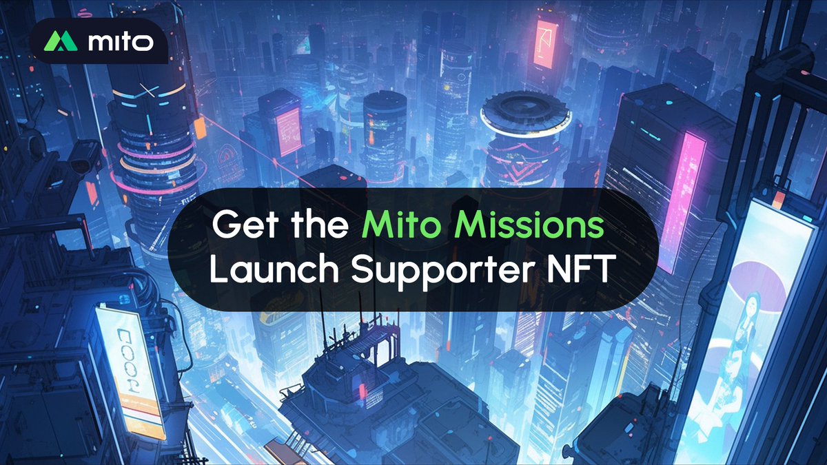 MitoFinance's tweet photo. Get early access to Mito today!

💥Mint an exclusive early access Mito NFT for free
💥Complete missions
💥Earn points
💥Level up on the leaderboard
💥Get the early supporter role on Discord

Start Here: https://t.co/iiyGIe5PS5 https://t.co/EduLG6w3KB