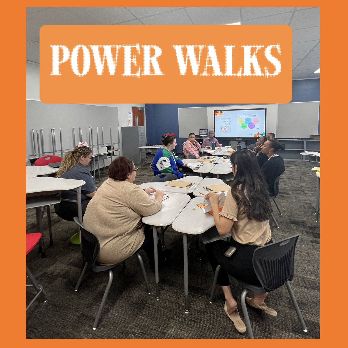 It was a great day at the way today ! 
Teachers had the opportunity to be able conduct power walks and come back to share the great things they saw in the classrooms . 
#itsbrightattheway
#agreatdayattheway #hemmenway #tigerstreak