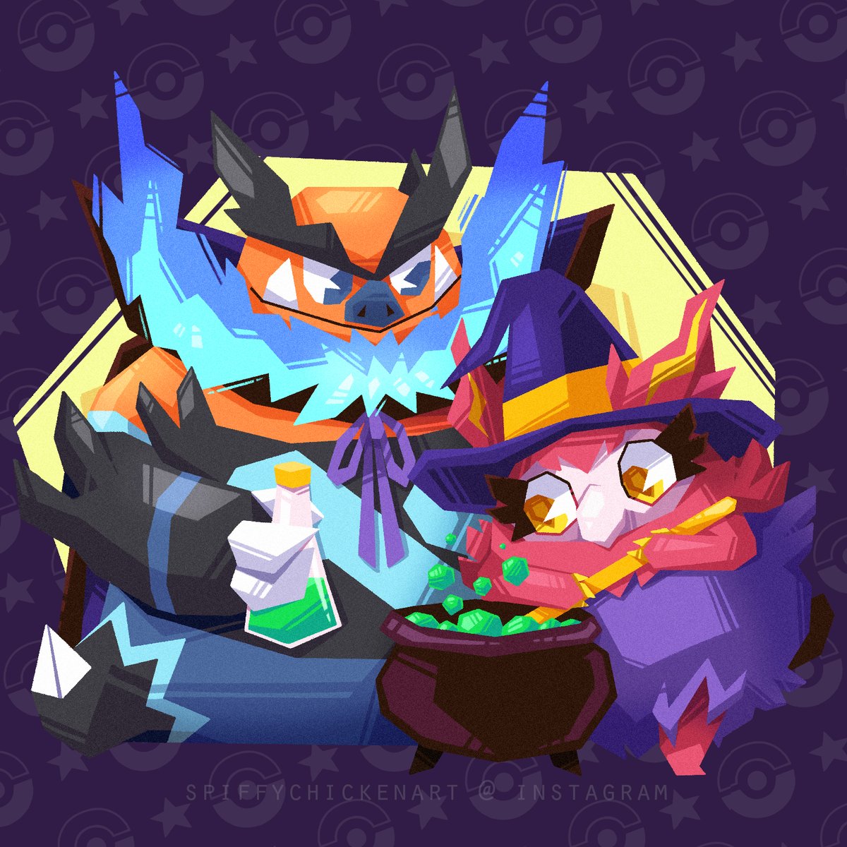 A Pokemon Halloween piece is a tradition now, this year a more focused take with just my most favorite Pokemon (I cannot choose between these 4 for #1)!