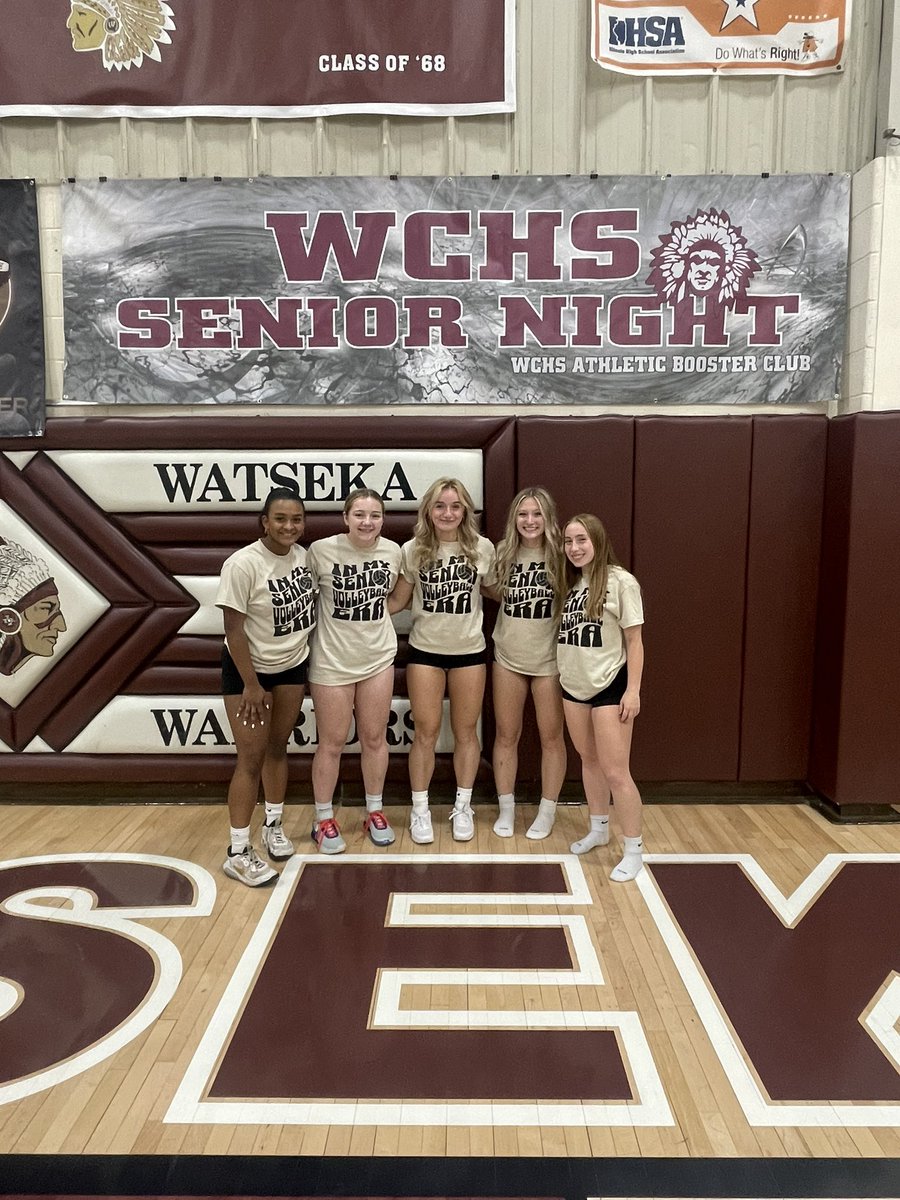 WatsekaVball's tweet photo. Senior night and a win vs Milford tonight to wrap up the regular season 24-8 🙌🏽 https://t.co/Q2VEd7x1e6
