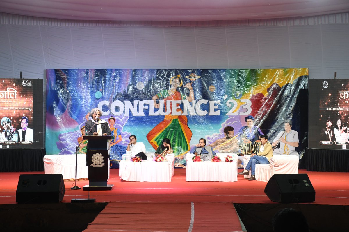 NITKURUKSHETRA's tweet photo. An evening with renowned Poets &amp; Poetess:  Kavyanjali is well celebrated with Waseem Barelvi, Yasir Inaam, Ajhar iqbaal, Kushal Doneriya, &amp; Manu Vaishali. 

#Confluence2023 #Kavyanjali
@waseembalelvi @YasirInaam @AjharIqbaal @KaushalDoneriya @ManuVaishali https://t.co/UaeLvXuXJ7