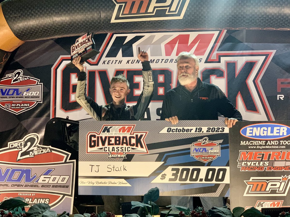 KKMgiveback's tweet photo. Your @EnglerMachine night @NOW600Series  #MetricCycles restricted winner TJ Stark!
2. Kyle Hooper
3. Mekentzi Potter https://t.co/R2TXrwKCQR