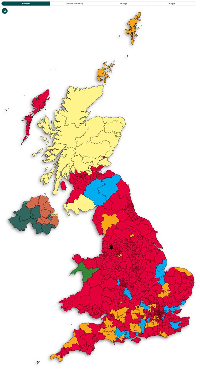 🚨 *JUST FOR FUN ALARM* 🚨 How GB would vote if the Tamworth By-Election swing was repeated across the country: LAB: 537 (+341) LDM: 46 (+38) CON: 29 (-347) SNP: 17 (-31) GRN: 1 (=) PLC: 1 (-1) Labour Majority: 424 Changes w/ GE2019 Notional.