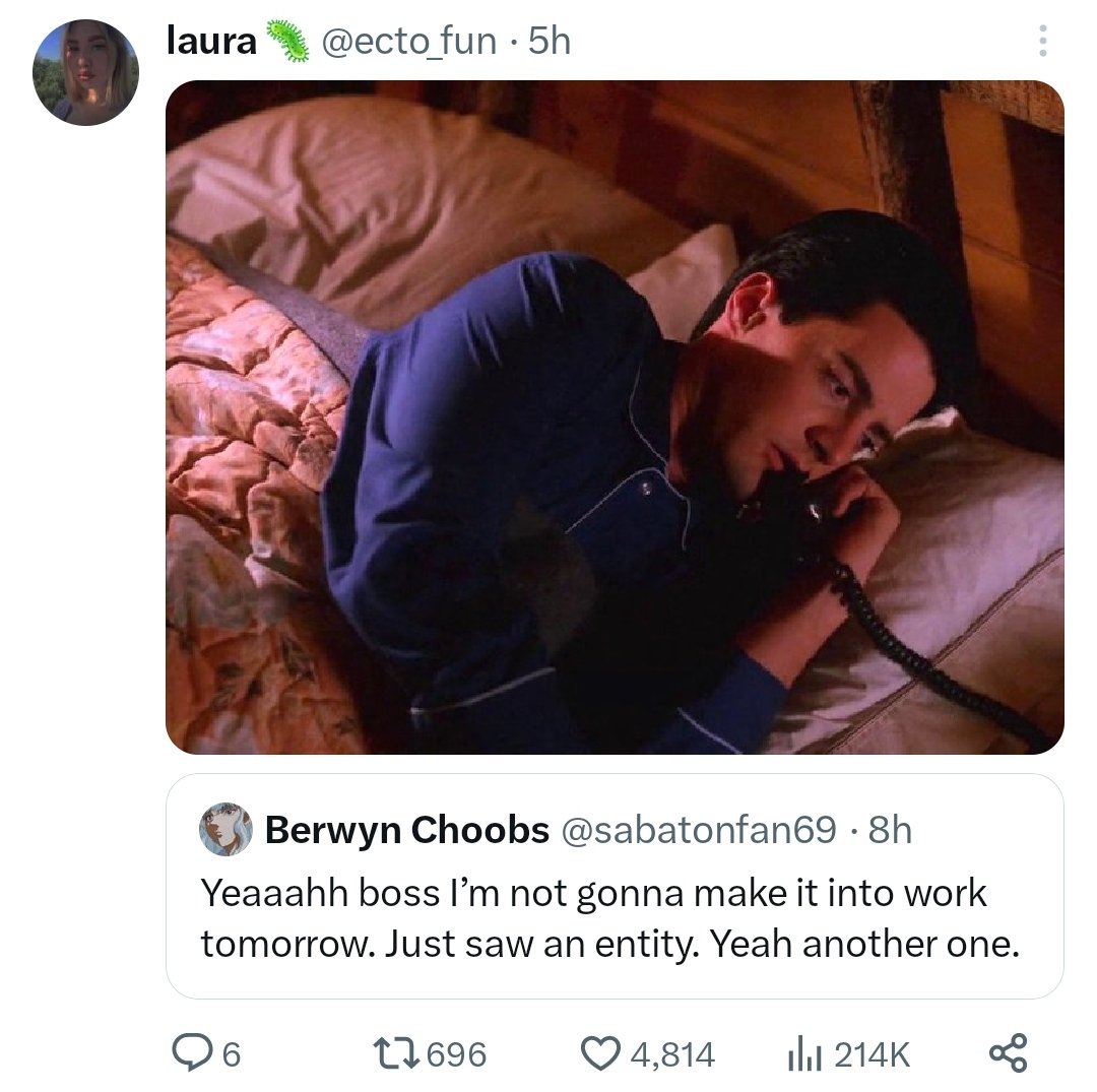 sorry but this is a total misread of coop's character. half the reason he Goes to work is because he has seen or wants to see an entity