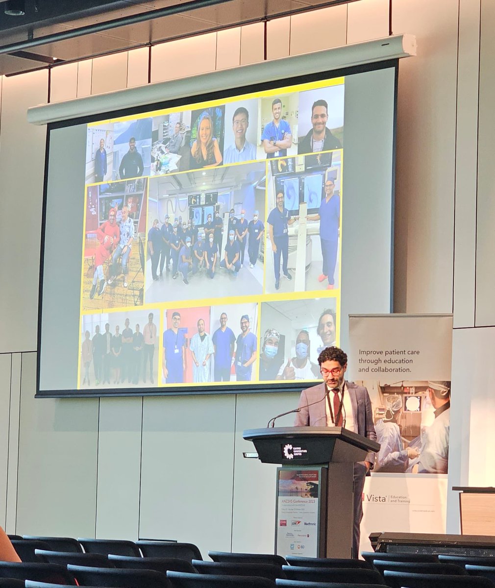 Lunchtime symposium on acute aortic pathologies from the HoD of one of NZ’s highest volume centres - sharing the breadth of unit experience and data driven learnings at #ANZSVS23
<a href="/ManarKhashram/">Manar Khashram</a> <a href="/williamxu_98/">William Xu</a> <a href="/anzsvs/">ANZSVS</a> 
Kindly sponsored by <a href="/cookvascular/">Cook Vascular</a>